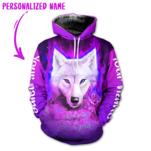Personalized Name Wolf 3D All Over Printed Clothes VT035